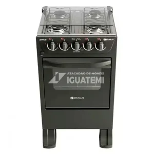 FOGAO 4B BRASLAR PISO NEW SIRIUS SIMPLES BLACK