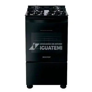 FOGAO 4B BRASTEMP BFO4VA MESA VIDRO PRETO