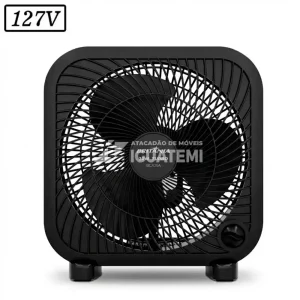 VENTILADOR BRITANIA BCA25A CIRCULADOR 3 PAS 3 VEL 127V PRETO
