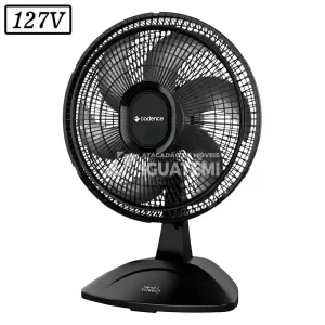 VENTILADOR CADENCE TURBO REFRESH VTR410 45CM 6 PAS 3 VEL 127V PRETO
