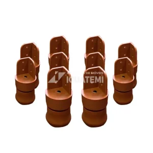 KIT TCIL PES C/10 PLASTICO C/ REGULAGEM CARAMELO