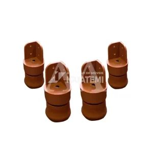 KIT TCIL PES C/4 PLASTICO C/ REGULAGEM CARAMELO