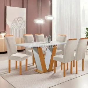 CJ MESA 6C CEL MOVEIS QATAR RETANGULAR 160X80 TAMPO DAKOTA PLUS S/VDO